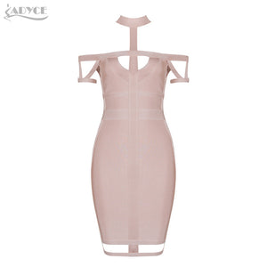 Royal blue Apricot Hollow Out Bodycon Dress