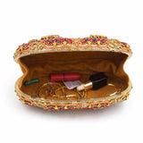 Dragonfly Shape Luxury Crystal Evening With Long Chain Women Bag