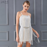 Mini  Sexy Fringe Tassel Embellished Women Dress