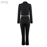 Long Sleeve Jacket&Pants Party Women Set