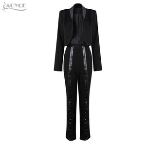Long Sleeve Jacket&Pants Party Women Set