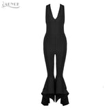 Jumpsuit Long Sexy V Neck Hollow Out Bodysuit