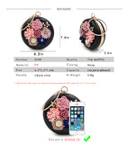 Flower Clutch Purses Party Wedding Bag