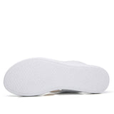 Women Wedge Heels Slip on Leather Platform Slipper