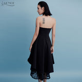 Chic Lace Strapless Midi Casual Dress