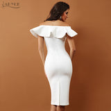 Butterfly Sleeve Patchwork Ruffles Slash Neck Floral Dress