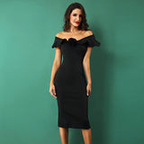 Butterfly Sleeve Patchwork Ruffles Slash Neck Floral Dress