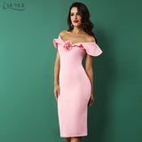 Butterfly Sleeve Patchwork Ruffles Slash Neck Floral Dress
