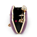 NATASSIE Suede Clutch Ladies Tassels Evening Clutches Wedding Bag