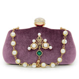 NATASSIE Suede Clutch Ladies Tassels Evening Clutches Wedding Bag