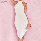 Vestidos Sexy Halter Sleeveless Dress