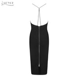 Sexy Backless Halter Hollow Out Spaghetti Strap Dress