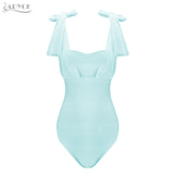 Jumpsuits Sexy White Lace Bow Sleeveless Skinny Rompers Bodysuit