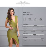 V-Neck backless Hollow Out Splitted  Women Dress