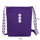 Flower Canvas Tote Foldable Reusable Shopping Bags