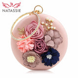 Flower Clutch Purses Party Wedding Bag