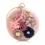 Flower Clutch Purses Party Wedding Bag