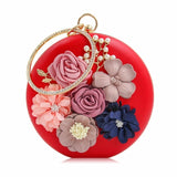 Flower Clutch Purses Party Wedding Bag