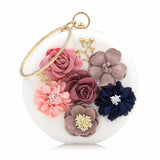 Flower Clutch Purses Party Wedding Bag