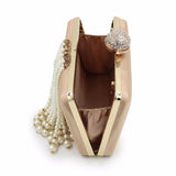 NATASSIE Pearl Tassel Women Clutch Bag