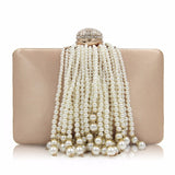 NATASSIE Pearl Tassel Women Clutch Bag