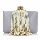 NATASSIE Pearl Tassel Women Clutch Bag