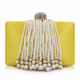 NATASSIE Pearl Tassel Women Clutch Bag