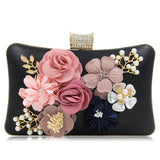 Natassie Women Clutches Beauty Flower Evening Diamond Clutch Lady Wedding Bag