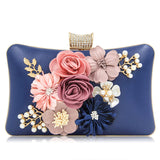 Natassie Women Clutches Beauty Flower Evening Diamond Clutch Lady Wedding Bag