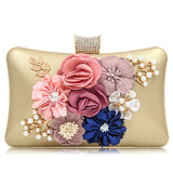 Natassie Women Clutches Beauty Flower Evening Diamond Clutch Lady Wedding Bag