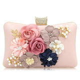 Natassie Women Clutches Beauty Flower Evening Diamond Clutch Lady Wedding Bag