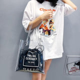 MOJOYCE Transparent PVC Bags Women Drawstring Bag