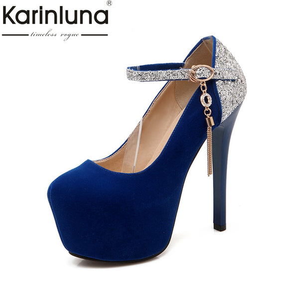 Pumps Platform Super High Heeled Bride Party Wedding Footwear Shoes