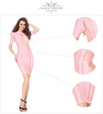 Mesh High Neck Bandage Dress